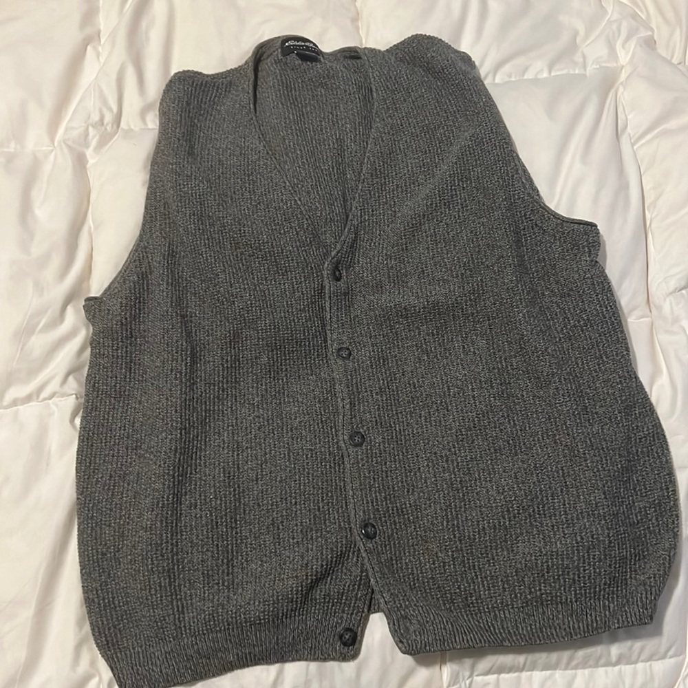 Eddie Bauer Sweater Vest - Grey - L
